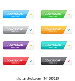 Juego de botones de descarga