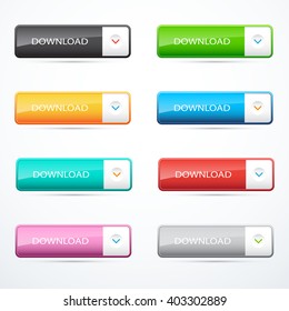 Set of download buttons