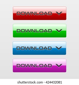 Set of download buttons