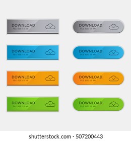Set of download buttons