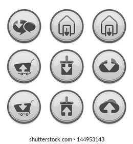 set of download icon, vector