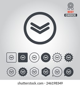 Set of download icon for web design, sites, applications, games and stickers