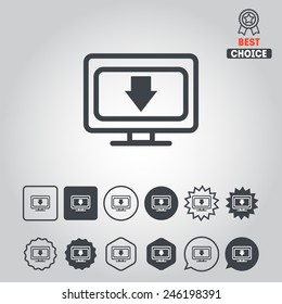 Set of download icon for web design, sites, applications, games and stickers