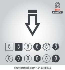 Set of download icon for web design, sites, applications, games and stickers