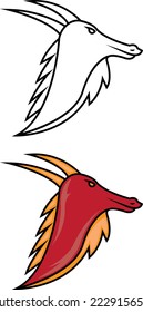 a set of dragon icons