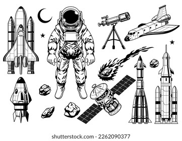 set drawing object of Space Technology