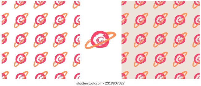 Set drawings with wax crayons. Print for cloth design, textile, fabric, wallpaper, wrapping paper