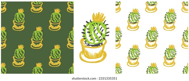 Set drawings with wax crayons. Print for cloth design, textile, fabric, wallpaper, wrapping paper