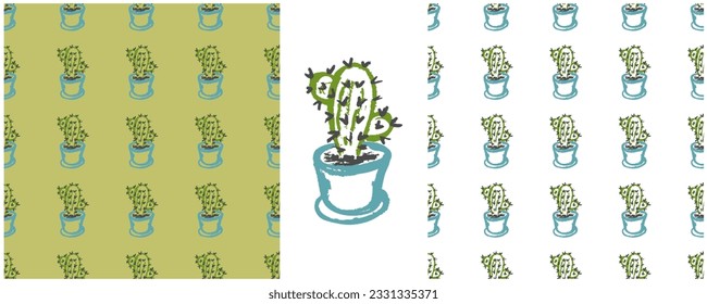 Set drawings with wax crayons. Print for cloth design, textile, fabric, wallpaper, wrapping paper