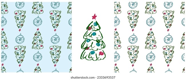 Set drawings with wax crayons. Print for cloth design, textile, fabric, wallpaper, wrapping paper