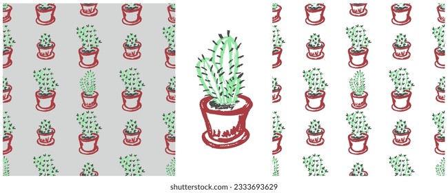 Establecer dibujos con lápices de cera. Impresión para el diseño de tejidos, textiles, tejidos, papel pintado, papel envolvente