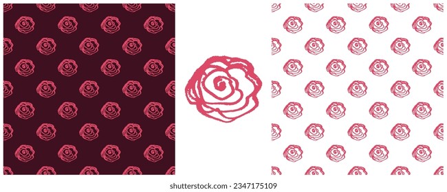 Establecer dibujos con lápices de cera. Impresión para el diseño de tejidos, textiles, tejidos, papel pintado, papel envolvente