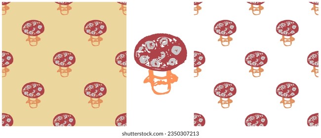 Set drawings with wax crayons. Print for cloth design, textile, fabric, wallpaper, wrapping paper