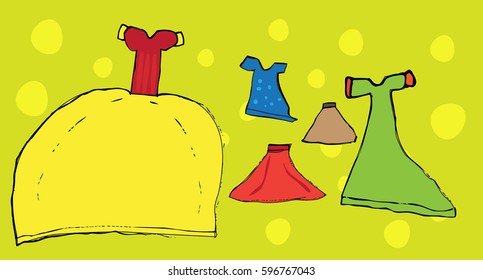 Set of Dresses Illustration as EPS 10 File