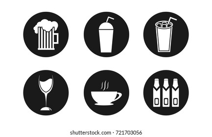 Set of Drink, beer, coffe