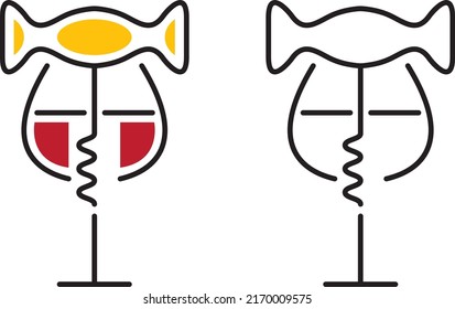a set of drink icons