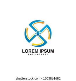 Set of drone logo. Set of drone service and accessories labels, badges and design elements. Vector Illustration
