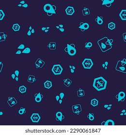 Set Drops of honey, Bee location, Honeycomb and and honeycomb on seamless pattern. Vector