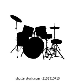 A set of drums. Simple vector. Recommendations for projects and work.