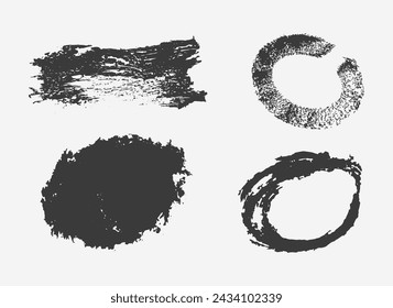 Set von trockenen Bürsten grungy Rahmen. Gemalte Grungy Frames Kollektion.