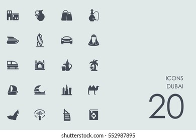 Set of Dubai icons