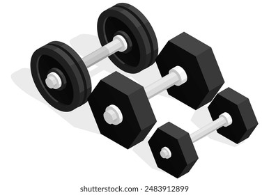 Hantelset für das Fitnessstudio