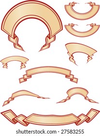 Set of dynamic banners - vector illustrations