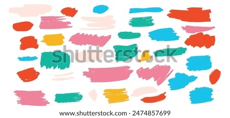 A set of dynamic grunge paint strokes doodles with transparent backgrounds. Ideal for posters, flyers, and social media graphics. Unique artistic touch. Isolated on white background