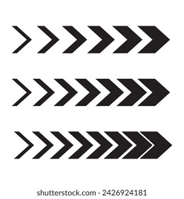 set of Dynamic moving arrow symbol	