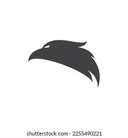 set of eagle head logo vector icon illustration design