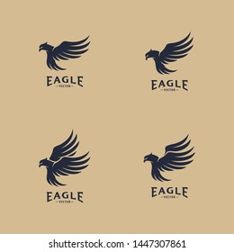 Set of Eagle Logo Design Vector. Eagle Logo Design Concepts Template. Icon Symbol