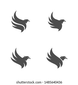 Set of Eagle logo design vector.