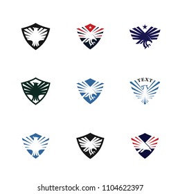 Set of Eagle Logo Vector