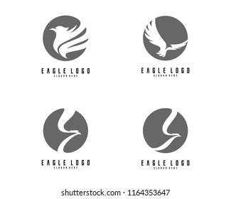 Set of Eagle logo vector