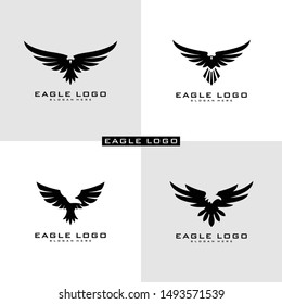 Набор векторных символов логотип Eagle