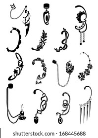 Set of ear cuffs.Beautiful  adornment  for one ear.