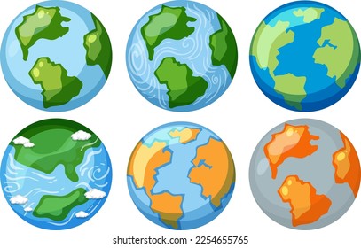 Tierra con ilustración de la crisis del calentamiento global