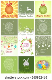Set of easter applique