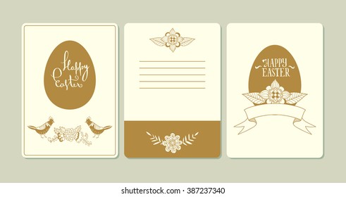 set of easter cards
