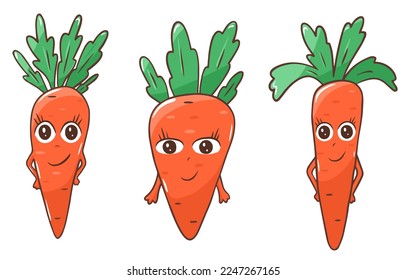 Juego con el personaje de la zanahoria de Pascua al estilo de las caricaturas