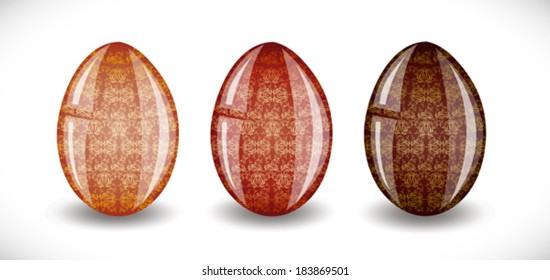 Set of easter eggs.