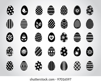 Set of Easter eggs