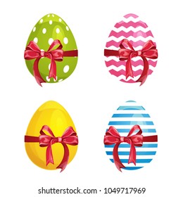 set of Easter eggs for decoration