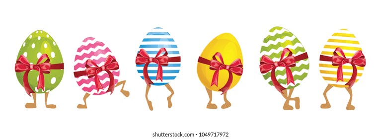 set of Easter eggs for decoration