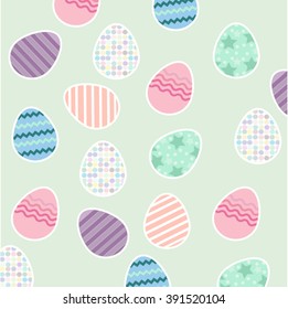 Set of easter eggs vector