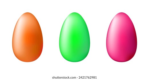 Set of Easter eggs. Vector design