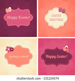 A set of Easter greeting cards.