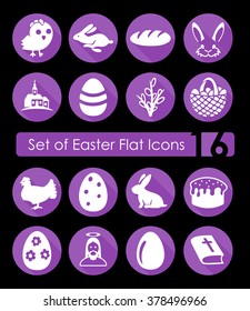 Set of easter icons