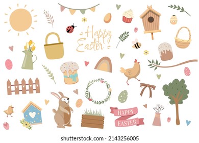 set of Easter pictures. Happy easter