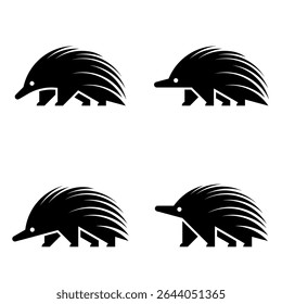 Conjunto do logotipo Echidna. Design de ícones. Elementos do modelo